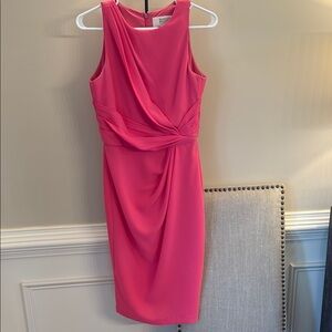 Badgley Mischka Pink Cocktail Sleeveless Dress
